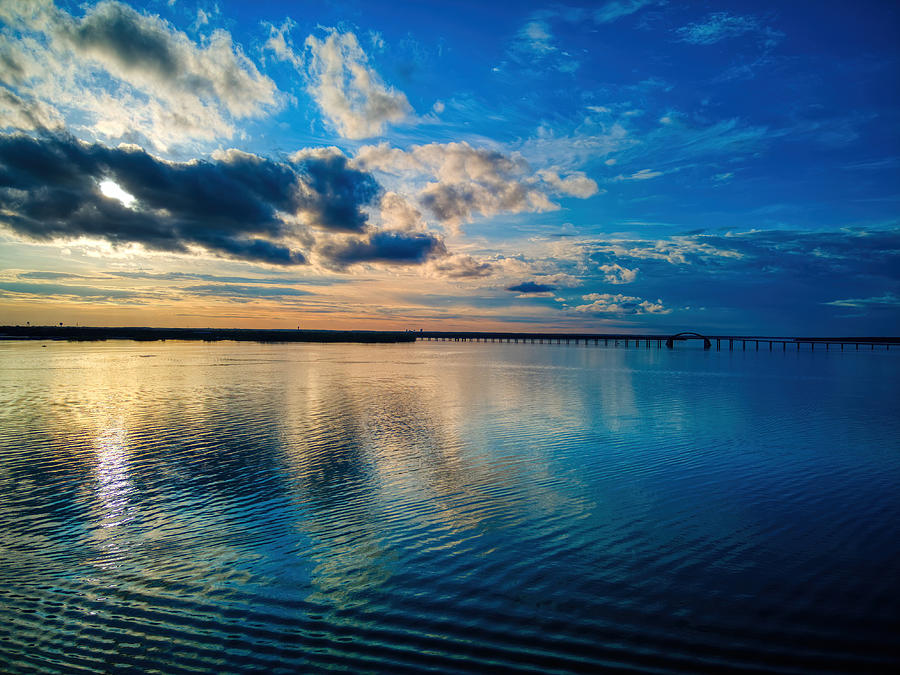 Sunset Photograph - Cobalt Blue Sunset by Alan Fletcher