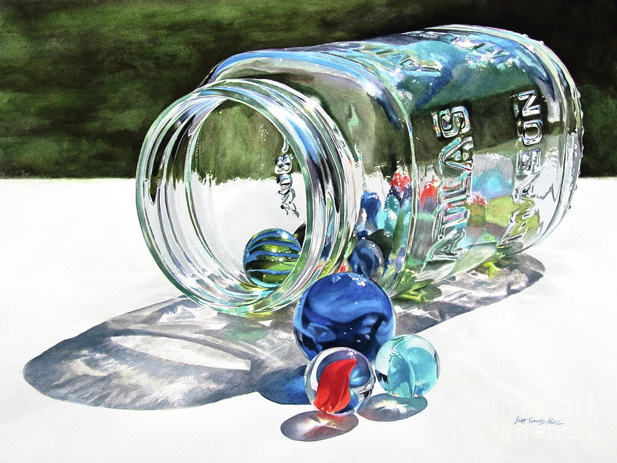 Cobalt Bumboozer Painting by Lisa Pope