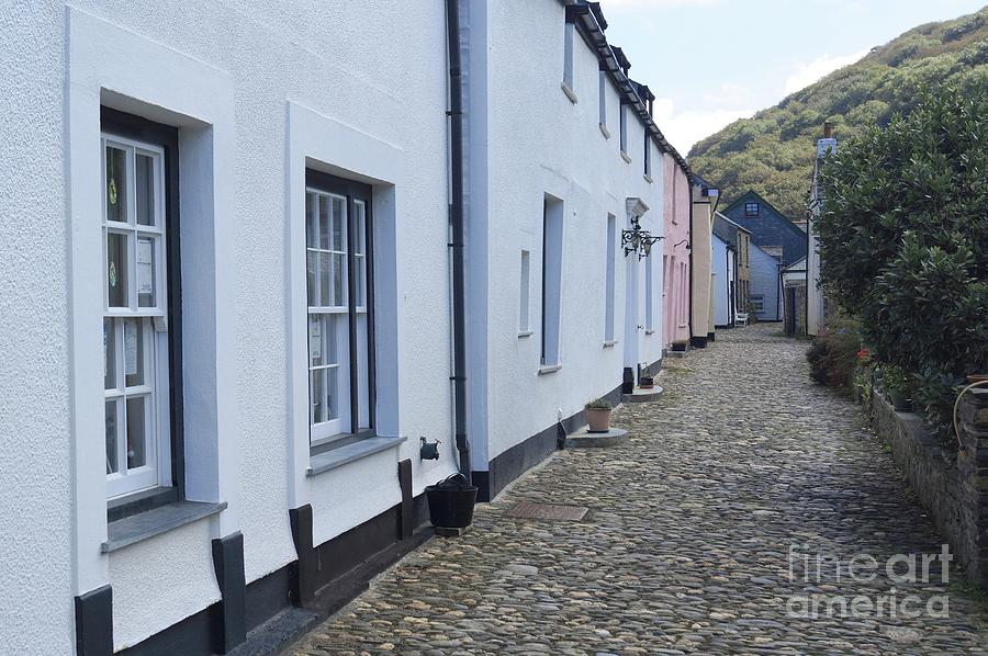 Cobbles and cottages in Boscastle. Photograph by David Birchall