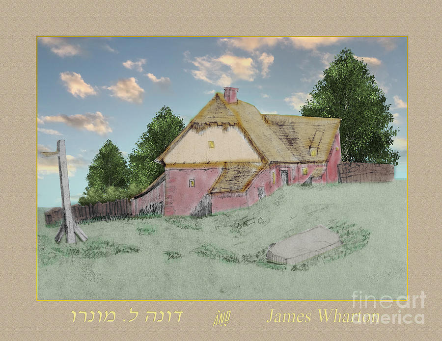 Cobblestone House Painting by Donna L Munro