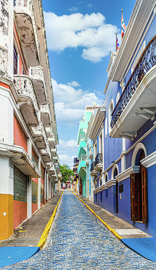 Cobblestone Street in Old San Juan Photograph by Darryl Brooks
