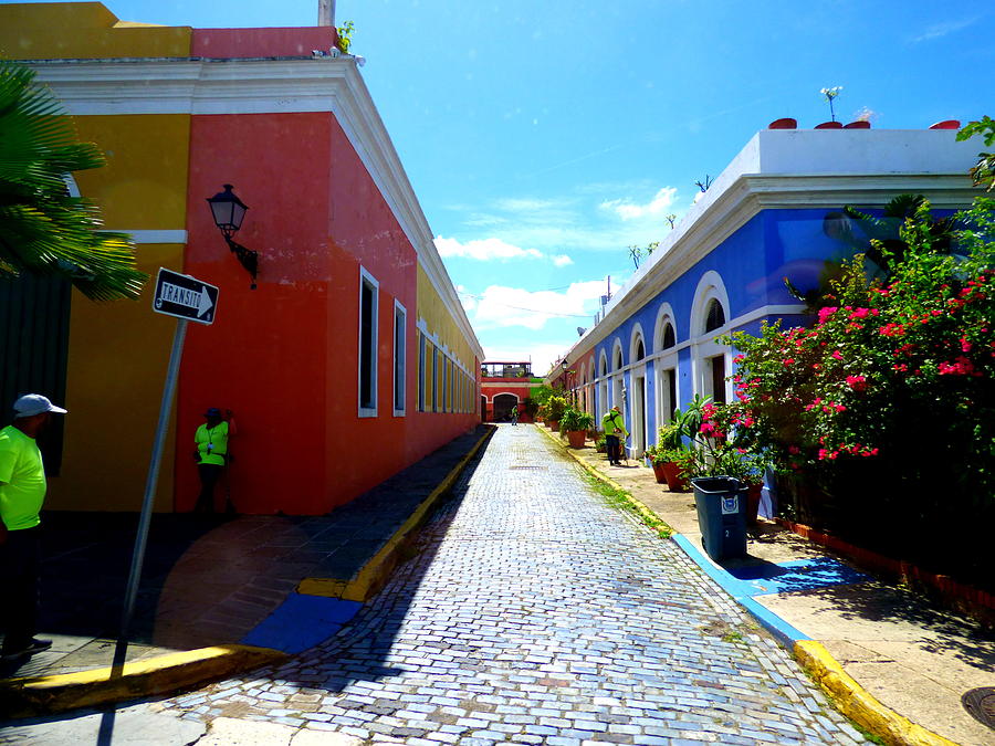 Cobblestone Streets And Colorful Buildings Of Old San Juan 2 Photograph