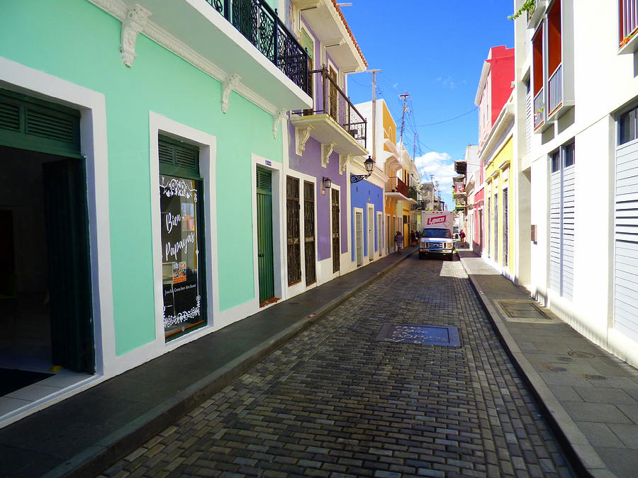 Cobblestone Streets And Colorful Buildings Of Old San Juan 3 Photograph