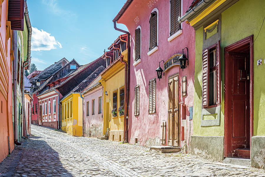 Sighisoara Photograph - Cobblestone Streets by Marla Brown