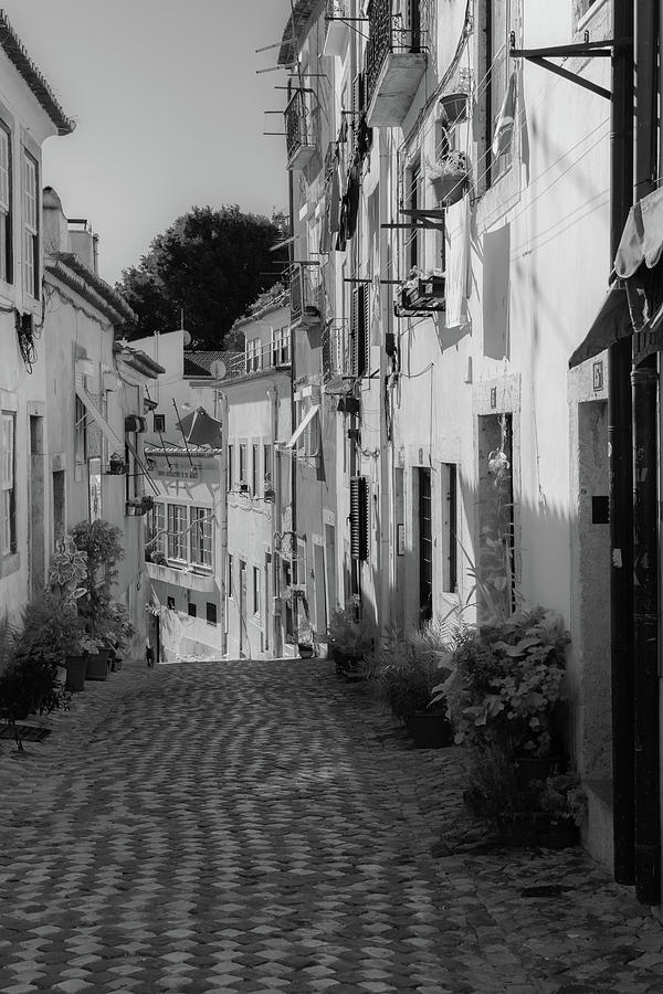 Cobblestone Streets of Lisbons Old Quarter Photograph by Christina McGoran
