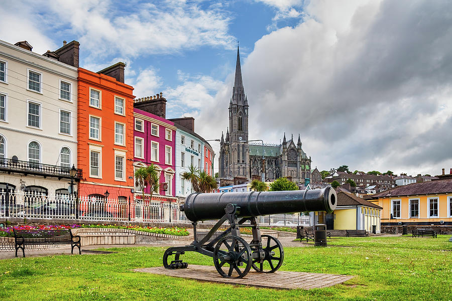 Cobh Town in Ireland, Cannon in Kennedy Park Photograph by Artur Bogacki