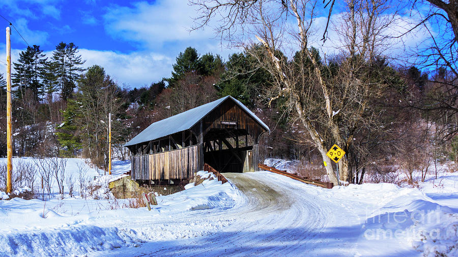 Coburn Covered Bridge in East Montpelier Vermont Photograph by Scenic Vermont Photography