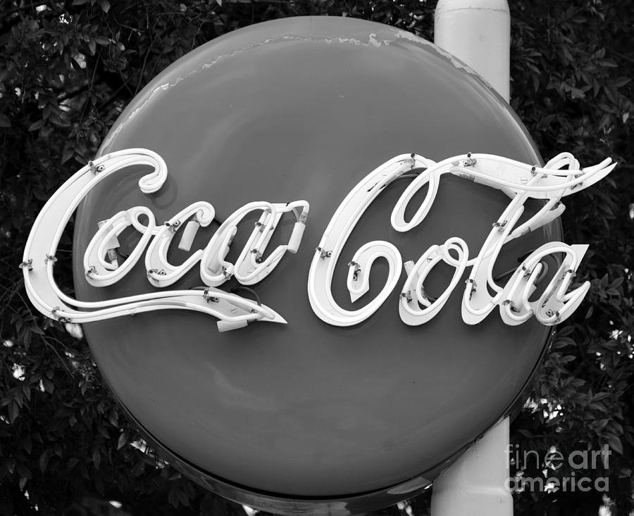 Coca Cola bottle cap style sign Photograph by David Lee Thompson