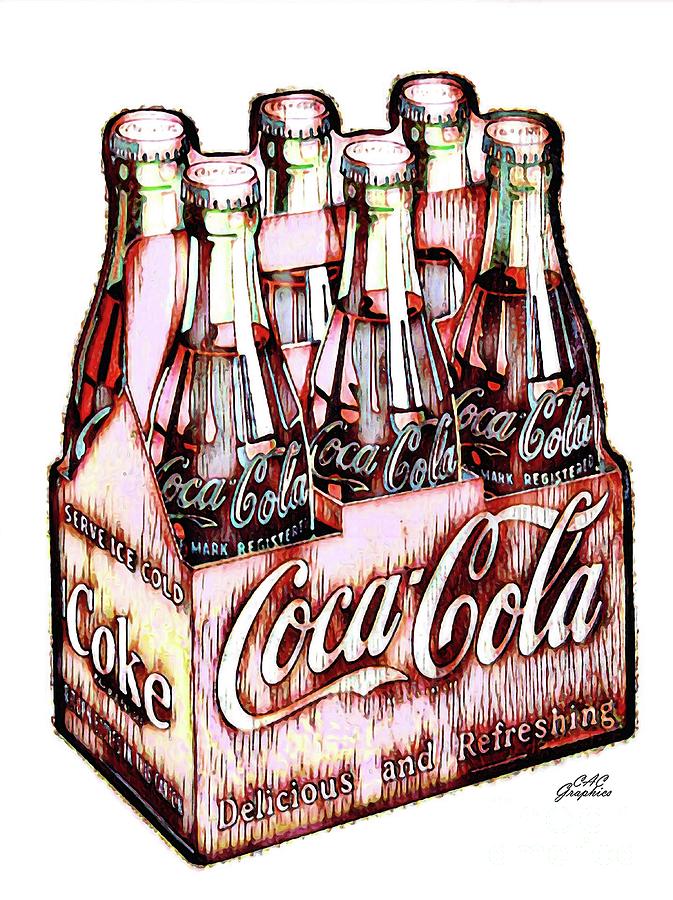 Coca Cola Bottles Digital Art by CAC Graphics