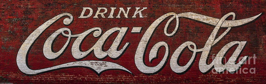 Coca-cola Brick Wall Sign Photograph
