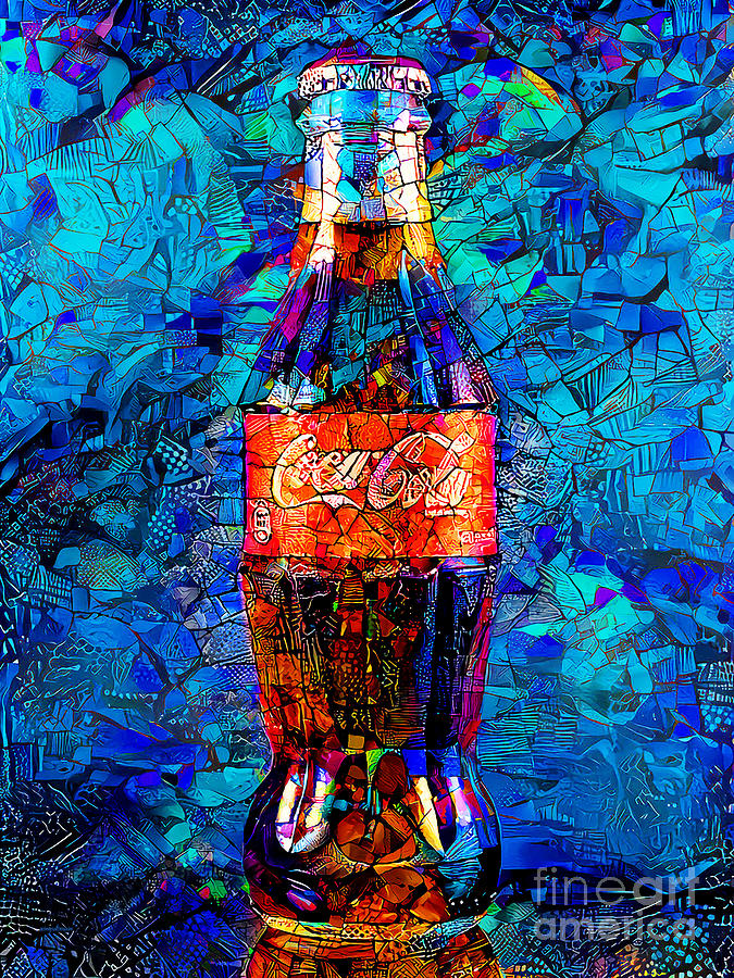 Coca Cola Coke Bottle in Contemporary Modern Art 20220101 Photograph by Wingsdomain Art and Photography
