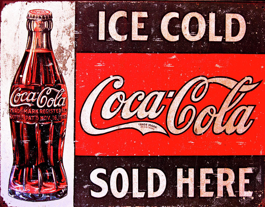 Coca-cola Coke Historic Vintage World Famous Signage Art Photograph