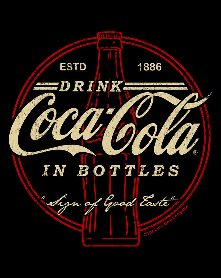 Coca Cola Drink In Bottles Vintage Logo Digital Art by Andy Nguyen