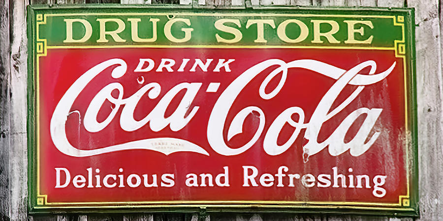 Coca-Cola Drug Store sign Photograph by Flees Photos