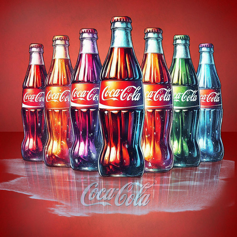 Coca-Cola in Living Colors Digital Art by Kelly Mills