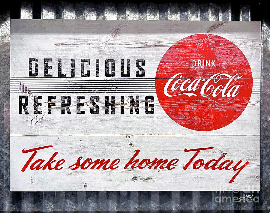 Coca Cola Metal Sign Photograph by CAC Graphics