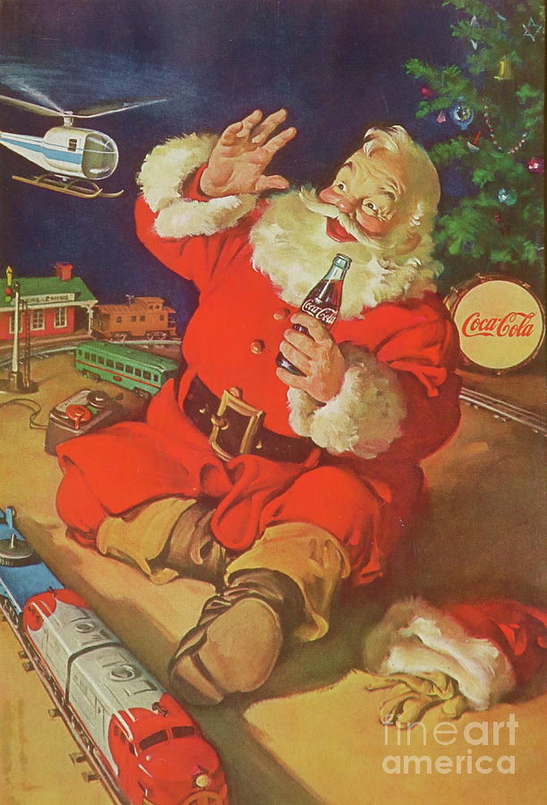 Coca Cola Old Santa Claus image Photograph by Robert Birkenes