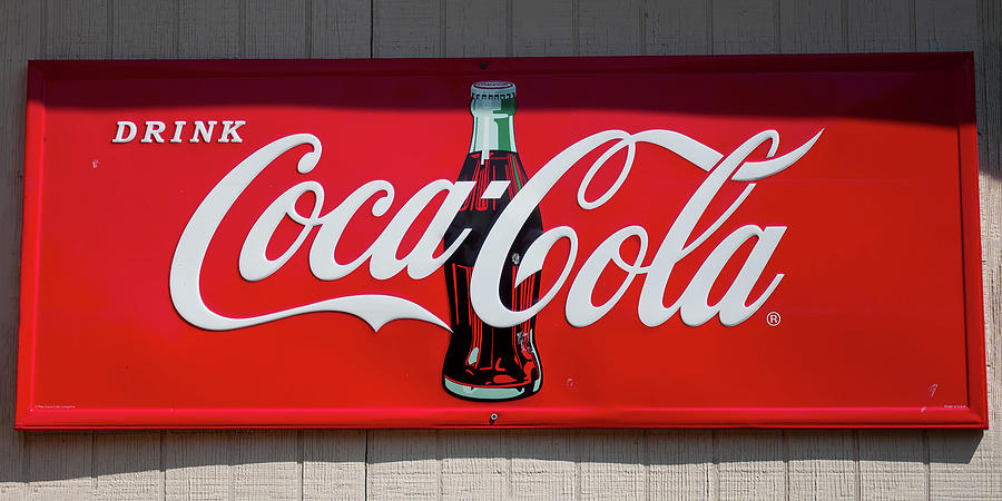 Vintage Sign Photograph - Coca Cola sign 002 by Flees Photos