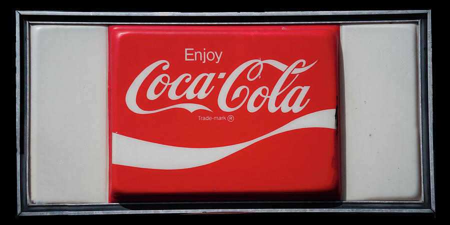 Man Cave Sign Photograph - Coca-Cola sign plastic by Flees Photos