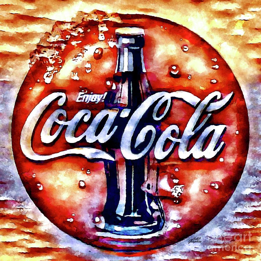 Coca Cola Sunset Digital Art by CAC Graphics