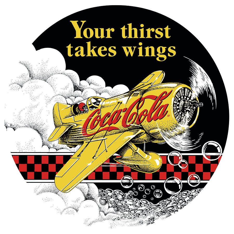 Take wing. Your thirst takes Wings. Your thirst takes Wings Coca.