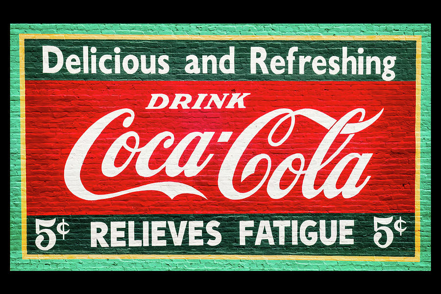 CocaCola Wall Painting 5 cent Photograph by Flees Photos