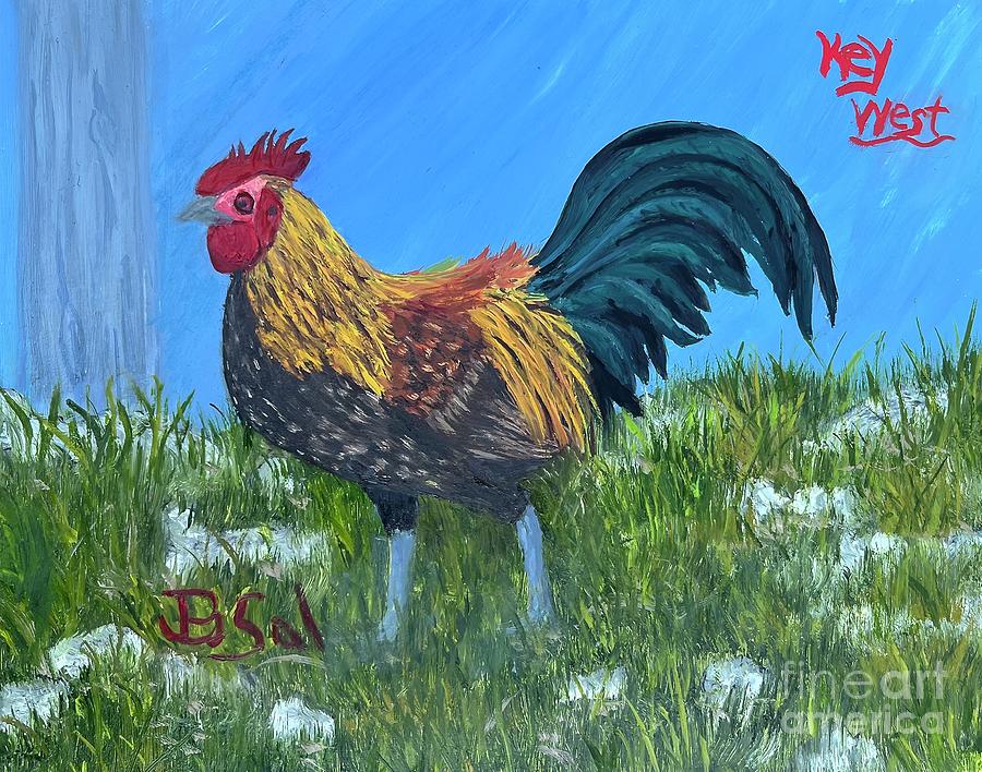Cock A Doodle Doo Painting By Jo Ann Salwei Fine Art America