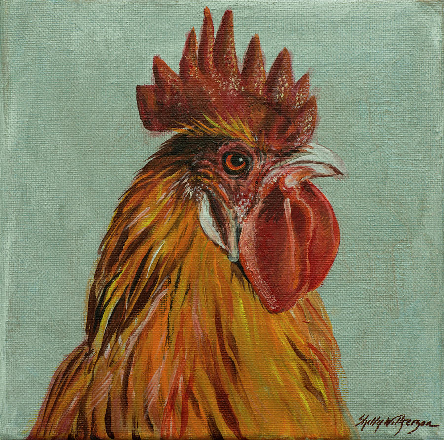 Cock O The Walk Painting by Shelly Wilkerson