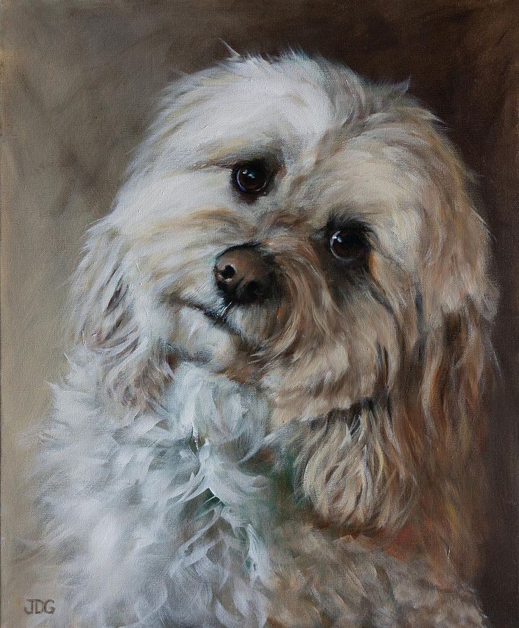 Cockapoo Painting by Julie Dalton Gourgues - Fine Art America