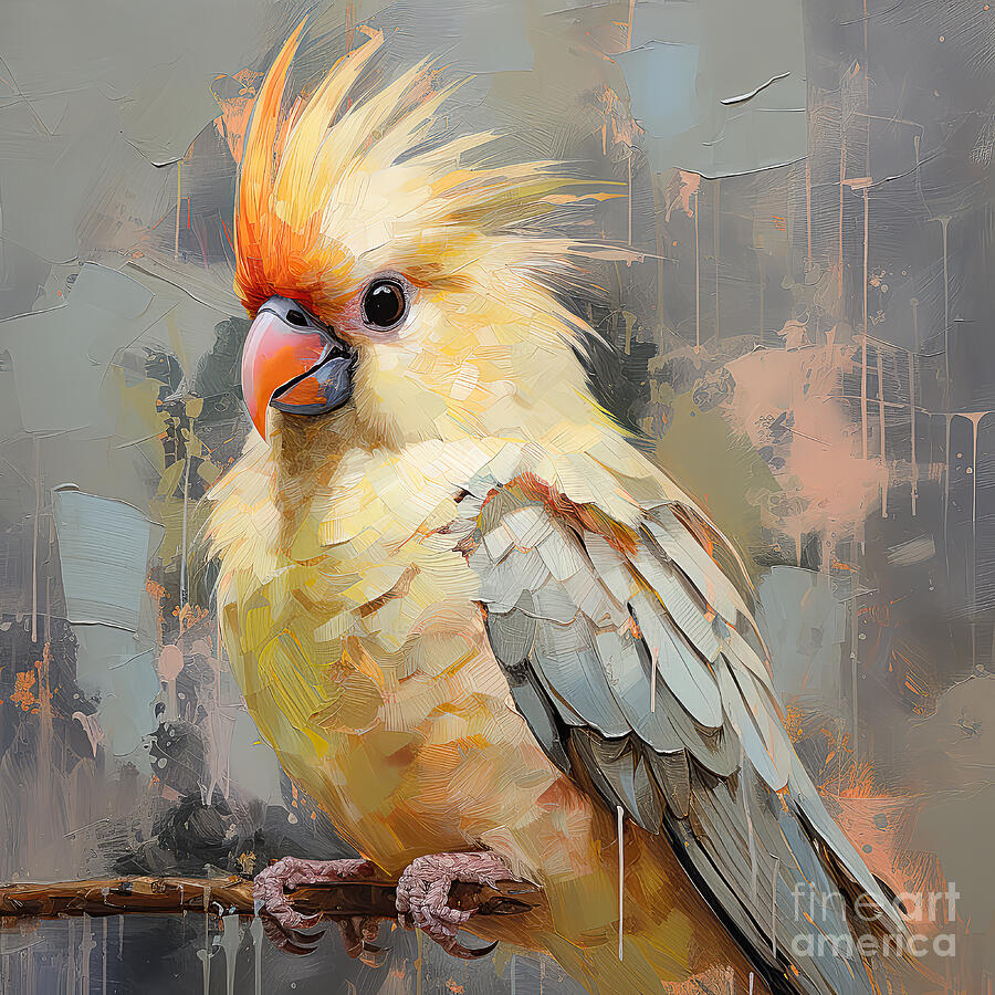 Cockatiel Digital Art by Elisabeth Lucas - Pixels