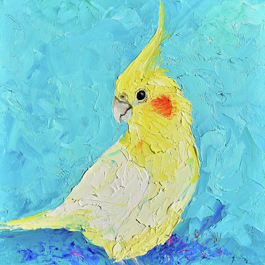 Cockatiel Parrot Painting by Jan Matson Cockatiel Parrot Painting by Jan Matson