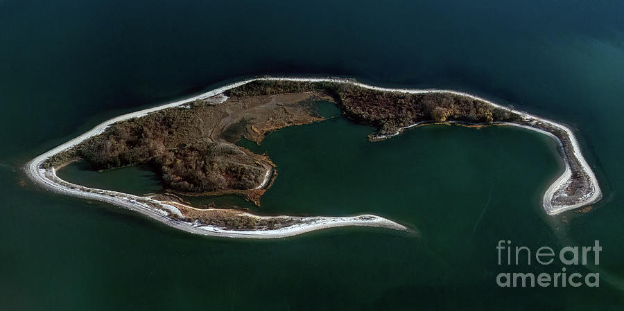 Cockenoe Island of the Norwalk Islands Aerial View Photograph by David Oppenheimer