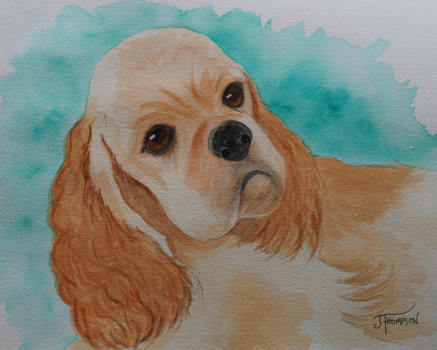 Watercolor Painting - Cocker Spaniel by Judy Thompson