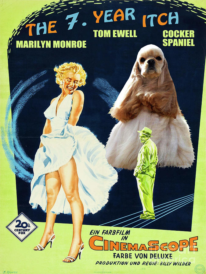 Cocker Spaniel The Seven Year Itch Painting
