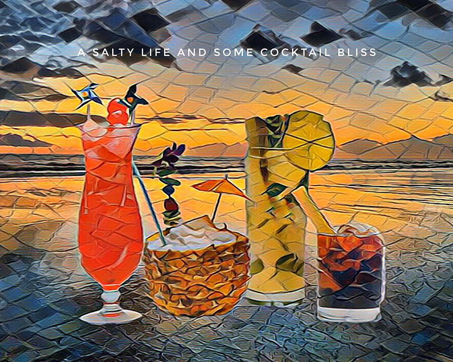 Cocktail Bliss Painting by Anne Sands