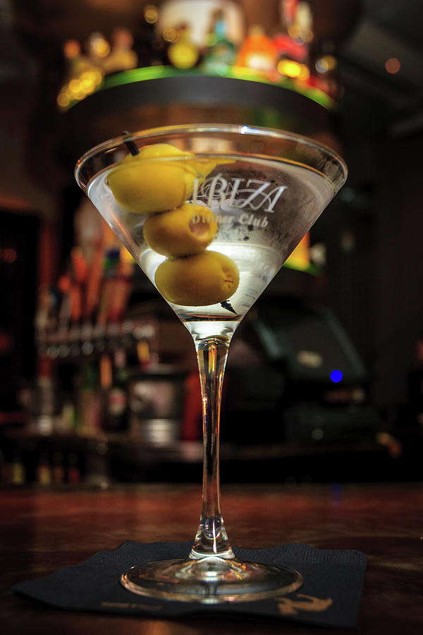 Cocktail Martini With Olive Photograph