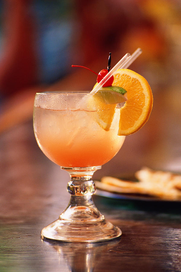 Cocktail on bar Photograph by Thinkstock Images