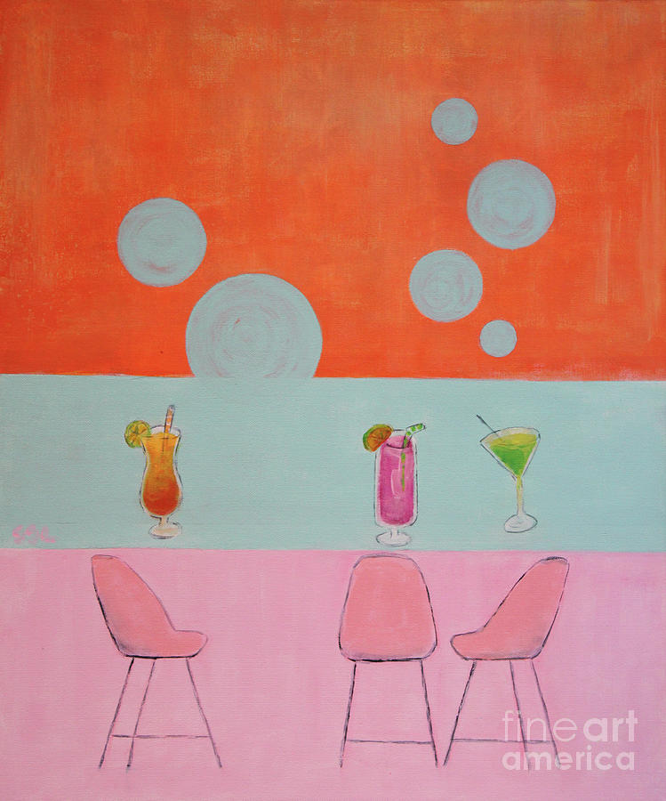 Cocktail Party Painting by Jane See
