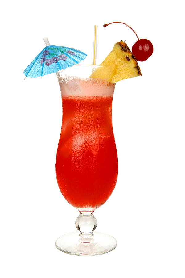 Cocktails on white: Hurricane. Photograph by Laartist Cocktails on white: Hurricane. Photograph by Laartist