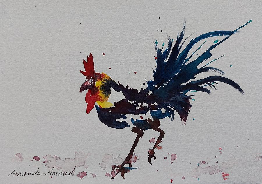 Cocky Painting by Amanda Amend