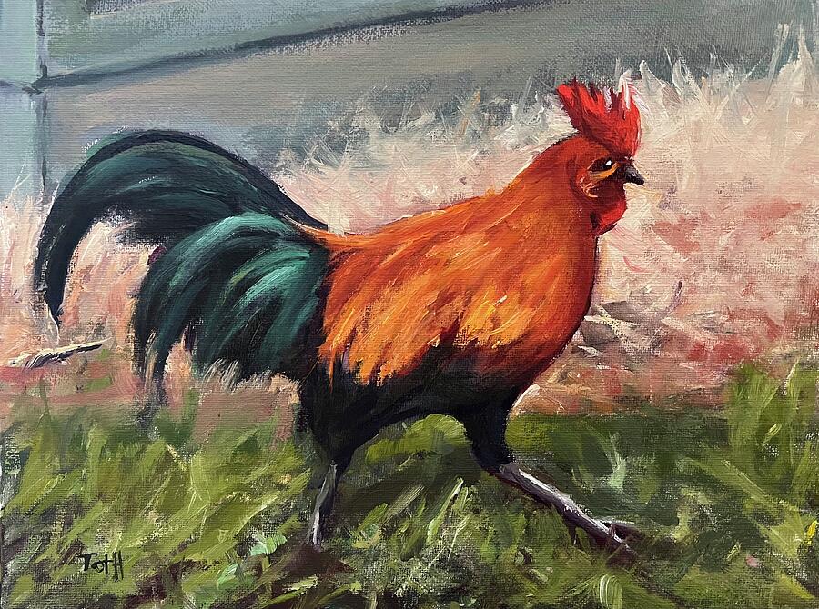 Cocky Bird Painting by Laura Toth - Fine Art America