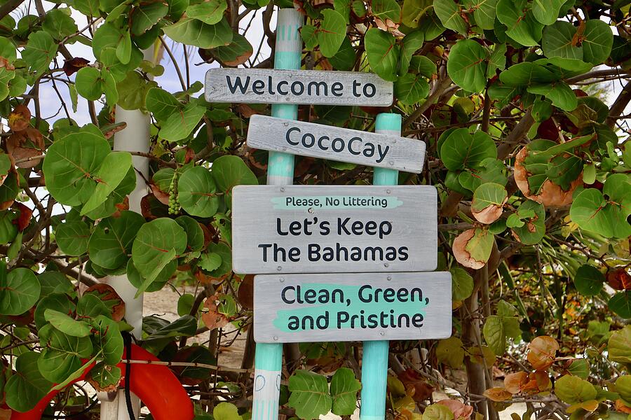 Coco Cay Sign Photograph by Arlane Crump - Fine Art America