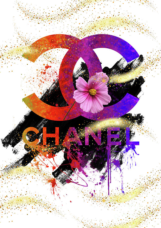 COCO Chanel Logo - 281 Painting by Prar Kulasekara