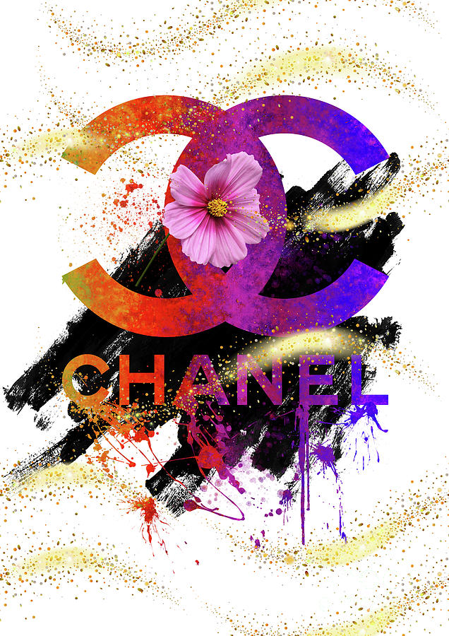 COCO Chanel Logo - 282 Painting by Prar Kulasekara