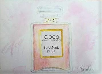large bottle of coco chanel mademoiselle perfume
