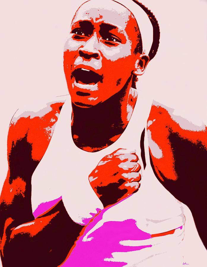 Coco Gauff 2023 Painting by Jack Bunds Fine Art America
