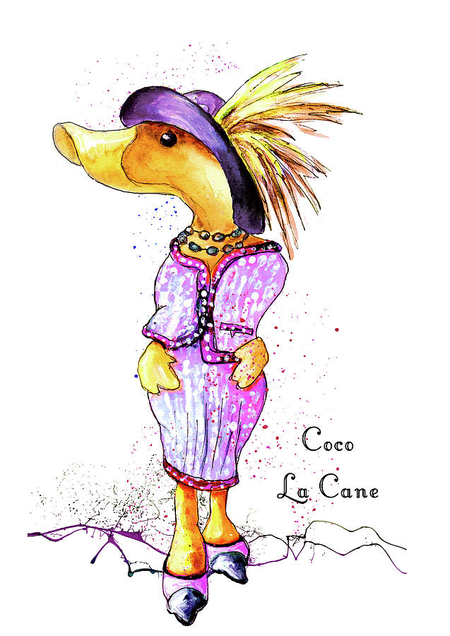 Coco La Cane Painting by Miki De Goodaboom