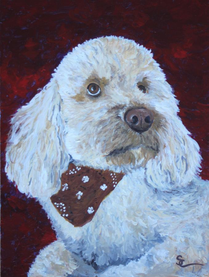 Dog Painting - Coco by Sue Cable