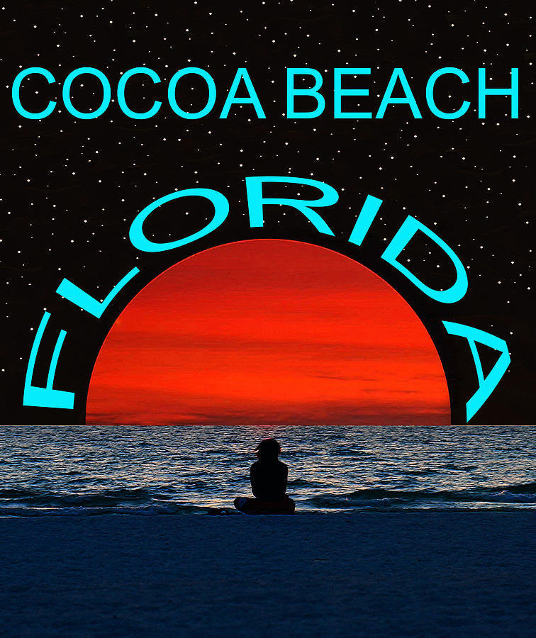 Cocoa Beach Florida Dream Girl Mixed Media by David Lee Thompson