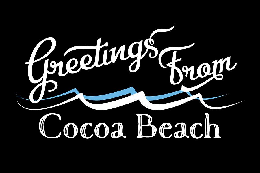 Cocoa Beach Florida Water Waves Digital Art by Flo Karp - Fine Art America